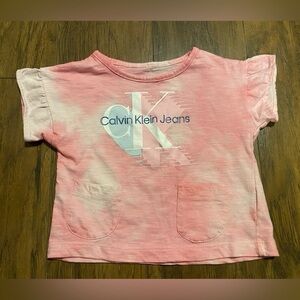 Pink tie dye Calvin Klein 3 T shirt